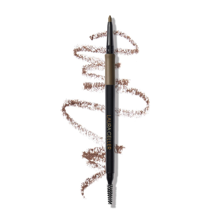 Laura Geller New York Inkcredible Waterproof Brow Pencil Blending Spoolie Brush Long Lasting Eyebrow Filler 02 Taupe