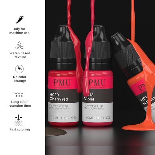 Lip Tattoo Ink Water Based 10Ml Long Lasting For Tinting H014 Orange