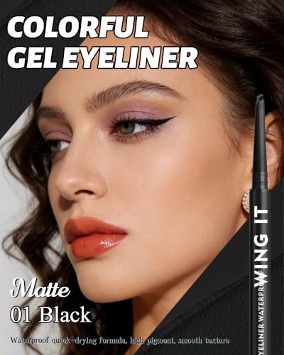 Waterproof Gel Eyeliner Pencil Black Matte Waterline Eye Liner Pencils