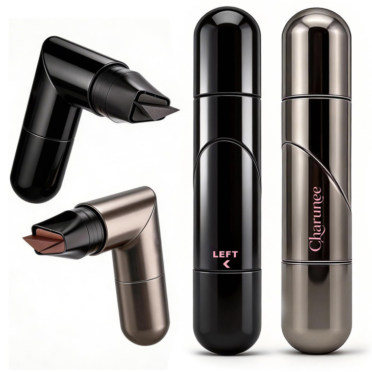 Kunal 2Pcs One Piece Rotatable Eyeliner Stamp Foldable Winged Stamp Smudge Proof And Long Waterproof For Beginners Black And Brown