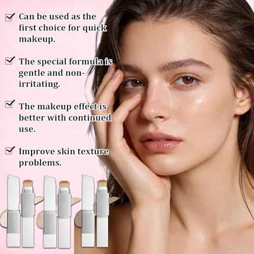 3Pcs Color Changing Foundation Stick Cover Cream Stick
