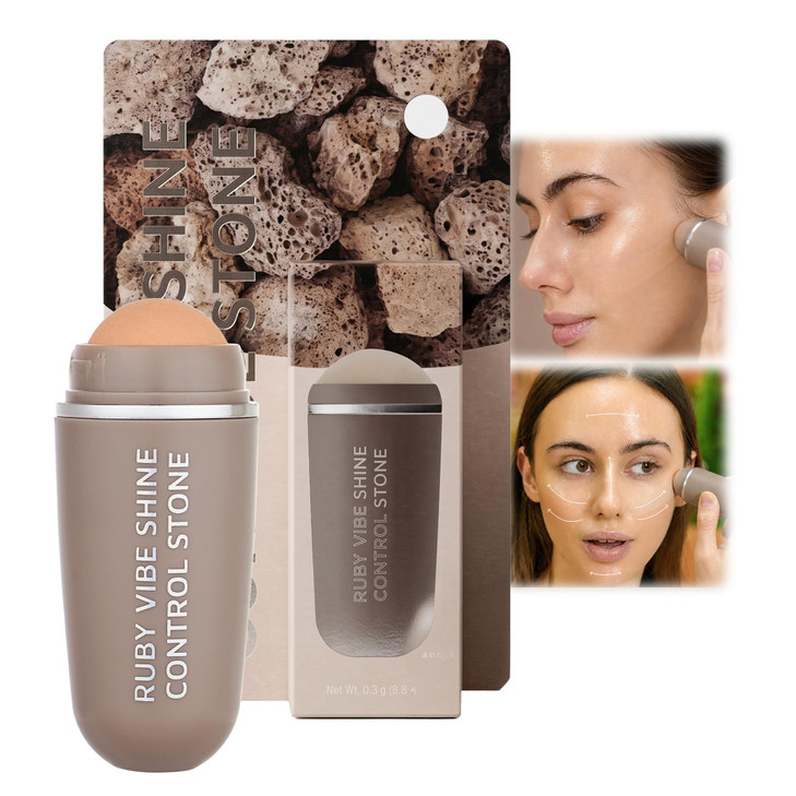 Ruby Bibe Co Oil Absorbing Roller For Face Volcanic Oil Stone Reusable