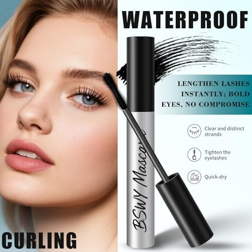 Telescopic Tubing Mascara Sky High Waterproof With Nourishing Essence Ideal For Women 60 Plus Long Wearing And Clump Free Lash Look