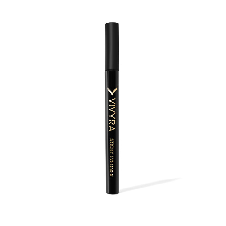 Vivyra 2 In 1 Eyeliner And Lash Glue Black Felt Tip Eyeliner With Strong Hold Lash Adhesive Fast Easy Lash Application Makeup Coach Designed