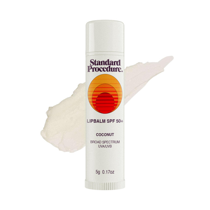 Standard Procedure. Lip Balm Spf 50 Plus Hydrating Lip Moisturizer For Dry And Cracked Lips Waterproof Mango Butter And Vitamin E 0.17 Oz