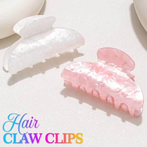 Fashey Pink Hair Clips Acrylic Claw Clip Hair Accessories For Women