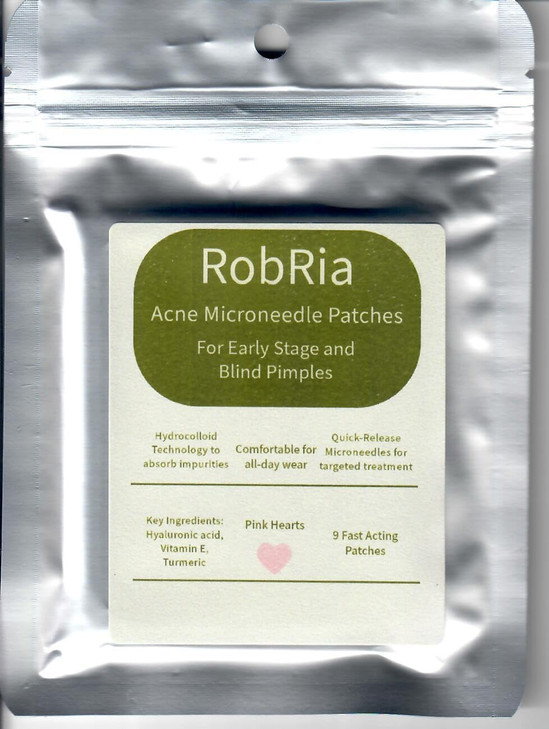 Robria Microdart Pimple Patches Pink Heart Shape 9 Count Precision Spot Treatment For Blemishes Acne And Breakouts