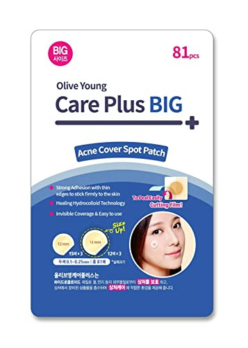 Olive Young Care Plus Spot Patch Big 81 Count Hydrocolloid Patch Spot Stickers For Acne Pimple And Zits