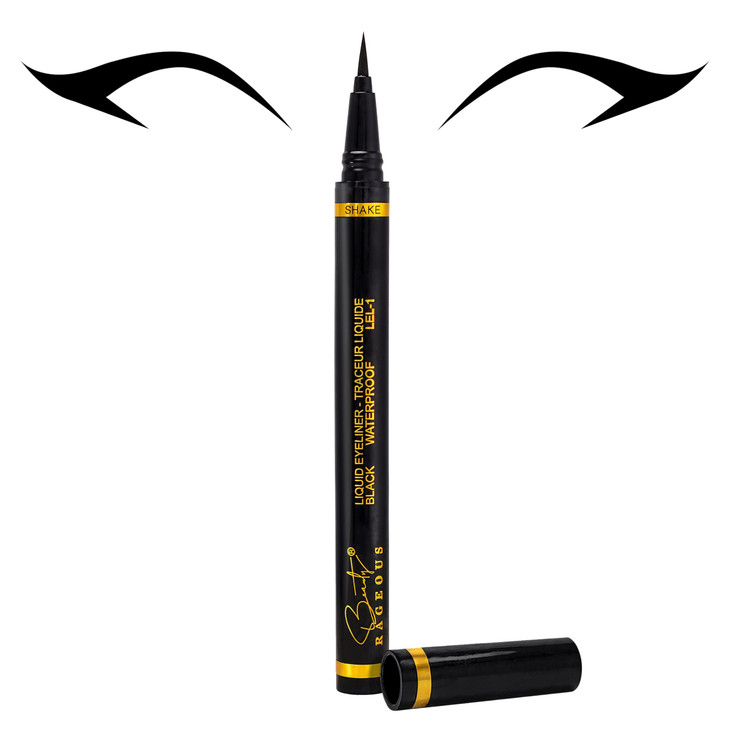 Beauty Rageous Liquid Black Eyeliner Waterproof Smear Resistant Lel 1 Vegan Cruelty Free