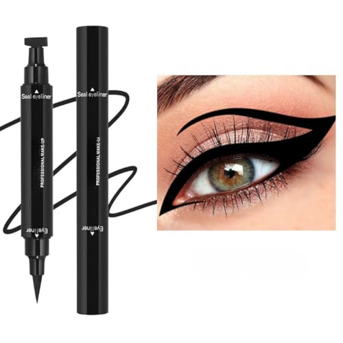 Onarisae Eyeliner Stamp Double Sided Liquid Winged Smudgeproof Black