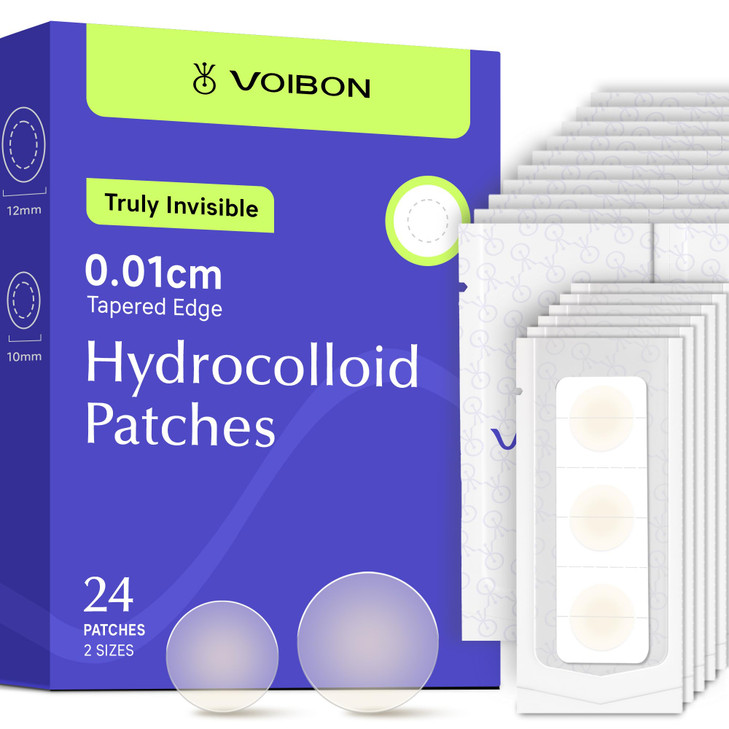 Voibon Pimple Patches For Face Invisible Hydrocolloid Acne Patches Acne Treatment Covering Zits And Blemishes In Skin And Face Zit Patches