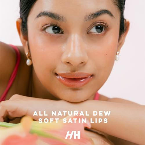 Handmade Heroes 100 Percent Natural Vegan Tinted Lip Gloss With Hyaluronic Acid Lightweight Moisturizing Soft Lipstick For Dry Lips Cottage