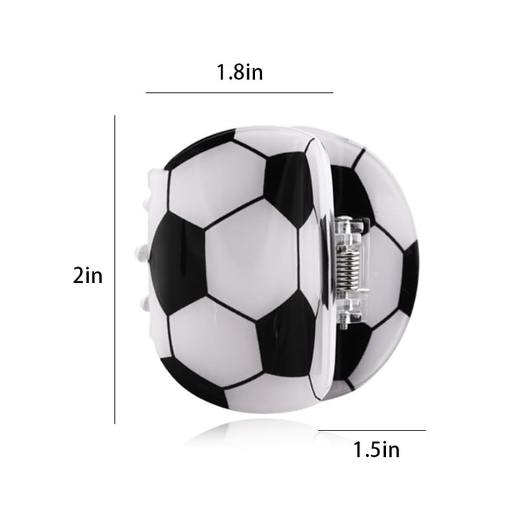 Womens Soccer Hair Claw Clip For Thick Thin Fine Hair Accessories For Women Girls Soccer Fans Valentines Day Gifts For Women Wife Girlfriend