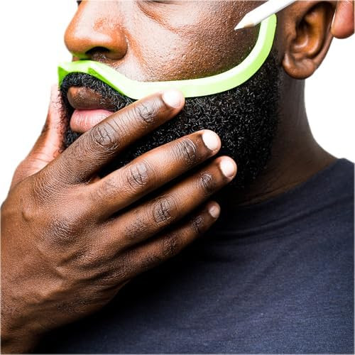 Beverley S Brink The Clean Edge Generation 2 Beard Shaping Tool Beard Shaper Beard Guide Beard Outline Stencil 90Mm Barber Pencil Included