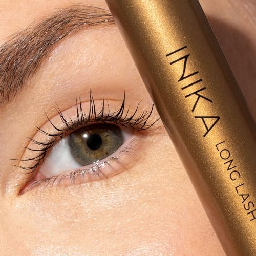 Inika Organic Long Lash Mascara Vegan Non Toxic Mascara For Volume And Length Enriched With Essential Fatty Acids Magnolia Bark Extract And