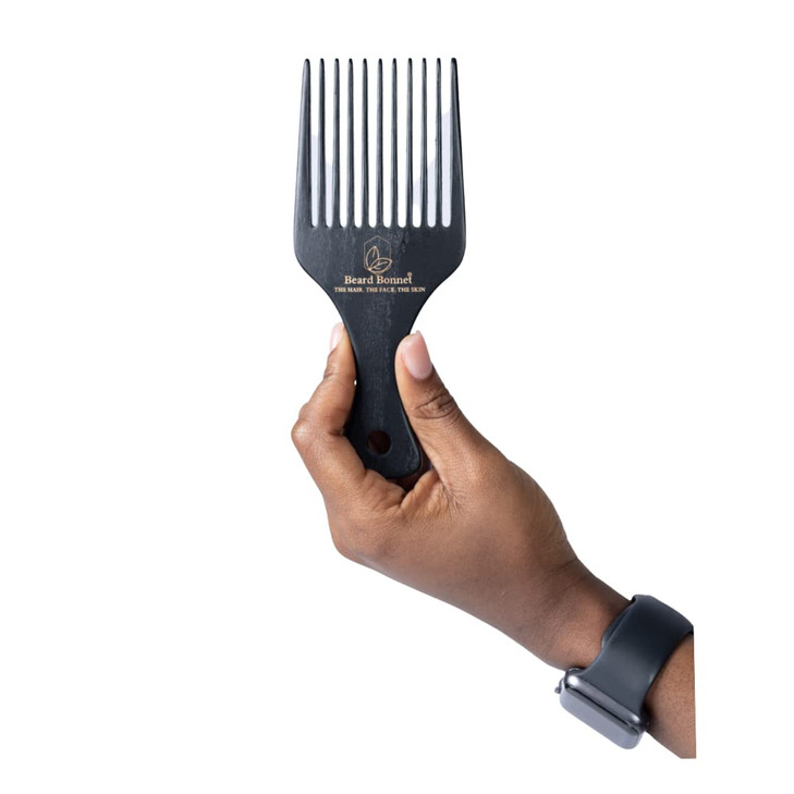 Beardbonnet Sandalwood Wooden Beard Pick Plus Hair Detangle For Women And Men Natural Anti Static Wood For Detangling And Styling Wet Or Dry