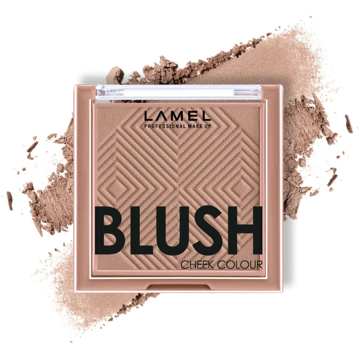 Lamel Powder Blush For Cheeks Taupe High Pigmented