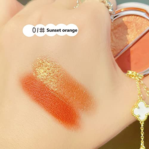 Timipoo Double Color Eye Shadow High Pigment Eye Makeup Palette Matte Shimmer Metal Eye Shadow Powder Waterproof And Durable Color Eye