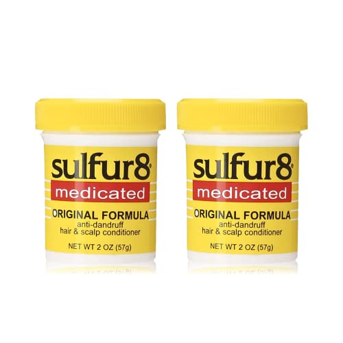 Sulfur 8 Medicated Anti-Dandruff Hair & Scalp Conditioner 2 oz  Helps Control Dandruff, Soothes Itchy Scalp & Moisturizes Hair with Refreshing Clean