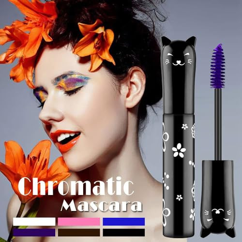 Easilydays 6 Colors Colored Waterproof Mascara For Eyelashes Set Colorful Mascara Long Lasting Thick Mascara Rainbow Color Fiber Charming