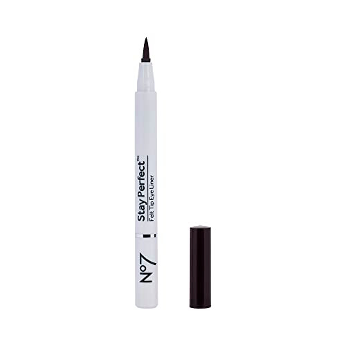 No7 Stay Precise Felt Tip Eye Liner Brown Precision Tip Liquid Eyeliner Ideal For Cat Eye Look Easy To Use Long Lasting Eyeliners For Women