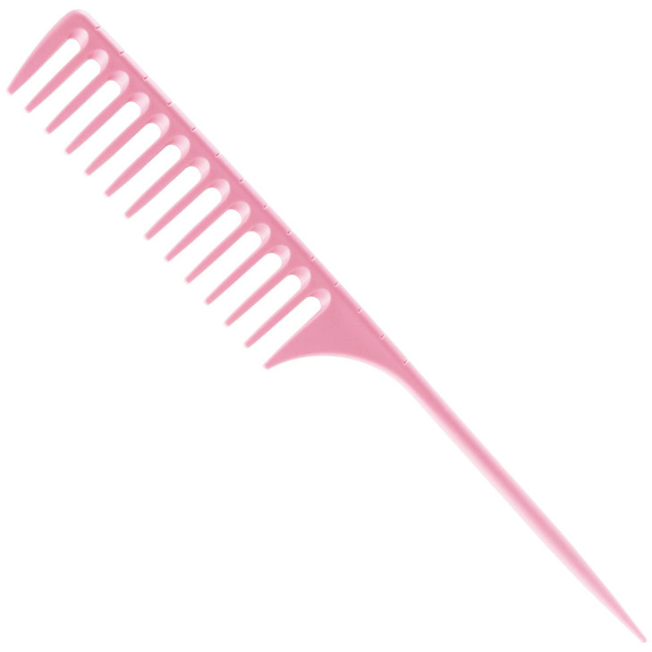 Lltgmv Wide Tooth Rat Tail Comb For Curly Hair Wet Comb Detangling Parting Hair Comb For Women Men Hair Stylist Pink