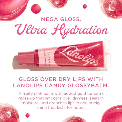 Lanolips Glossybalm Ultra Hydrating Tinted Lip Gloss For Dry Chapped Cracked Skin Flavored Natural Lanolin Lip Balm With Lanolin Oil Vitamin