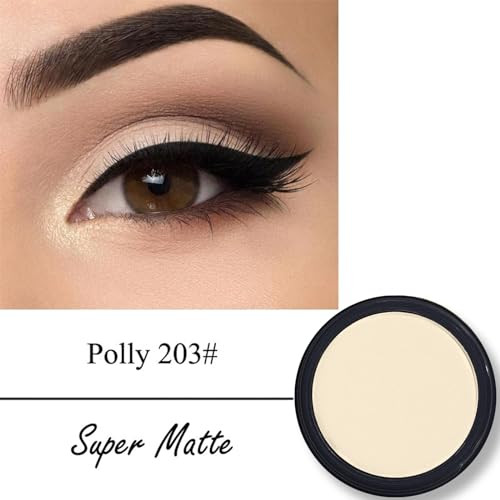 Erinde Single Beige Matte Eyeshadow Palette High Pigment Long Lasting Intense Color Neutral Nudes Naked Matte Pressed Powder Eye Shadow