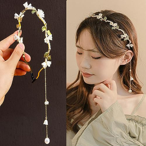 Ahoney Flower Crown Gold Headband Renaissance Fairy Ren Faire Accessories
