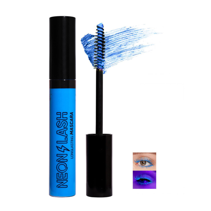 Easilydays Blue Mascara For Eyelashes Liquid Lash Colored Colorful Waterproof Fluorescent For Eyelashes Long Lasting Charming Voluminous