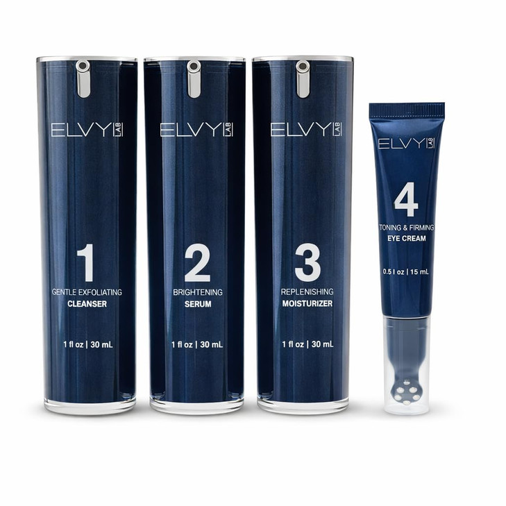 Elvy Lab 4 In 1 Skincare Set For Men And Women Complete Face Care Kit
