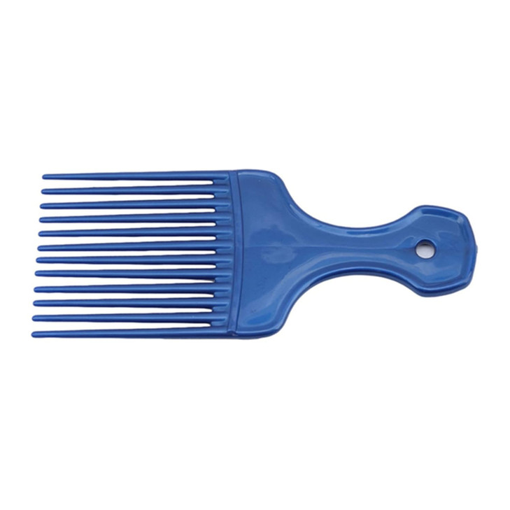 1Pc Blue Salon Style Hair Pick And Barber Comb Pick Comb For Curly Hair And Parting Care For Thick Quality Barber Supplies Styling Tools And