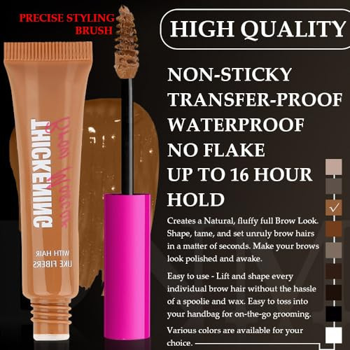 Kaely Thickening Brow Mascara Tinted Eyebrow Gel Waterproof Eyebrow Color Makeup Vegan Cruelty Free Maquillaje Gel Para Cejas A Prueba De