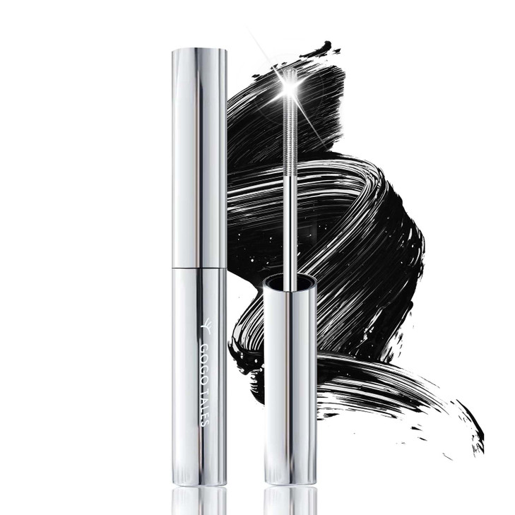 Black Metal Wand Mascara Iron Wand Mascara For Thin Short Sparse Lashes