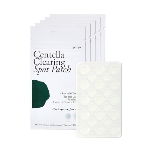 Petitfee Centella Clearing Spot Patch 115 Count Invisible Hydrocolloid Spot Relief Patches For Acne Cover Blemishes Pimples With Tea Tree