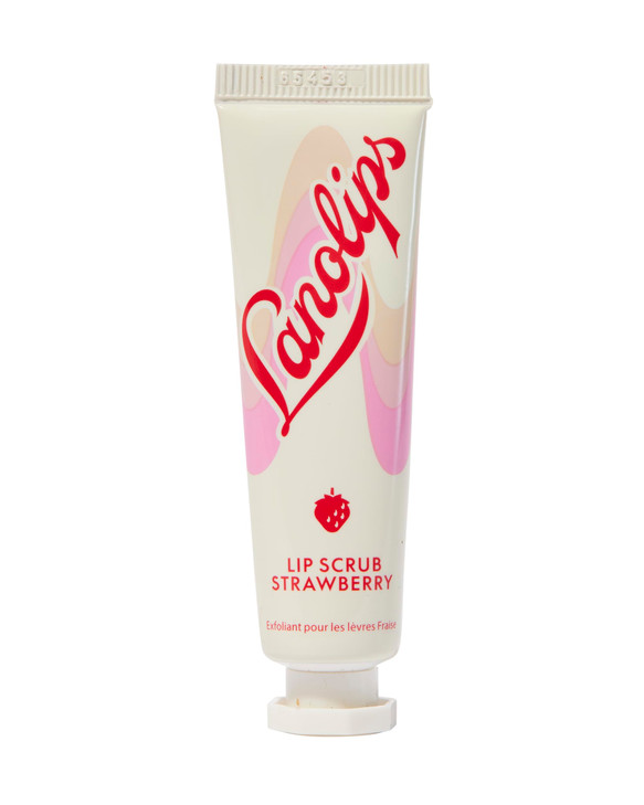 Lanolips Lip Scrub Natural Lip Exfoliator Made With Lanolin Vitamin E And Finely Ground Strawberry Seeds Gentle Sugar Scrub For Healthy Soft