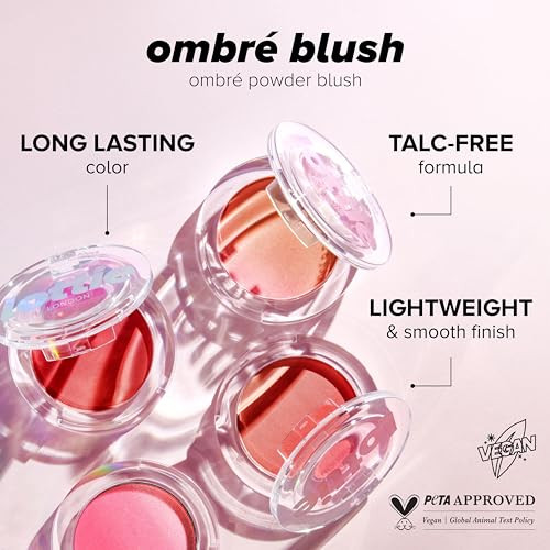 Lottie London Ombré Blush In Serene Lightweight And High Pigmented Powder Blusher For A Healthy Flush Of Natural Buildable Color