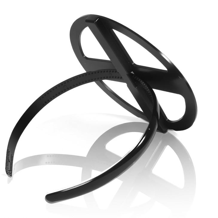Emoouli 1Pc Black Graduation Cap Headband Secure Grad And Hairstyle