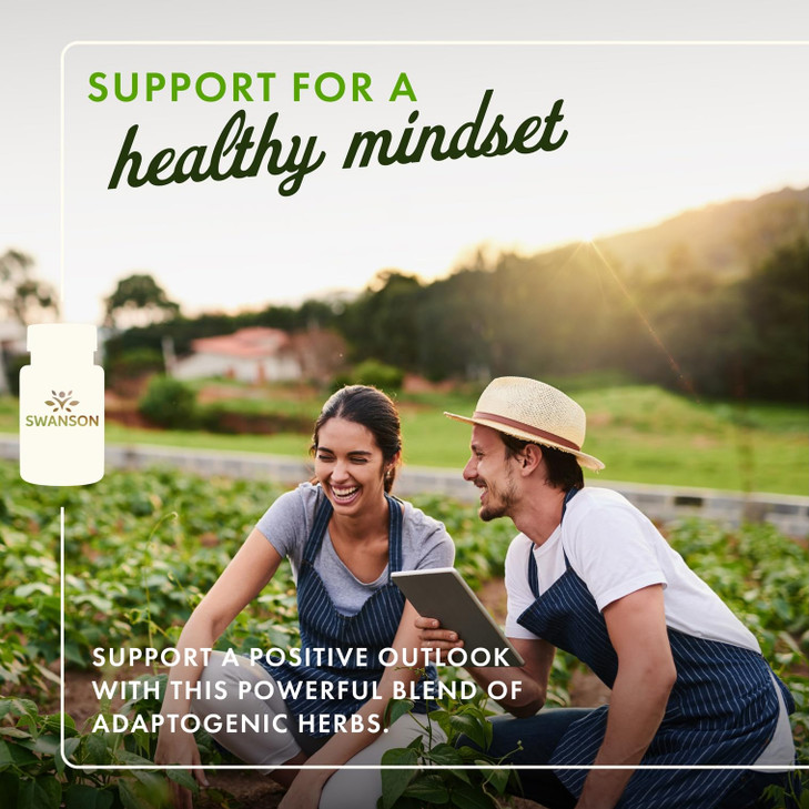 Swanson Rhodiola Ashwagandha Ginseng Complex Energy Immune Function Nervous System Stress Support Adaptogen Herb Supplement 60 Capsules