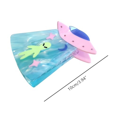 Generic Alien Ship Hair Clip Acetate Claw Clip For Women Women Hair Accessories 1 Count Pack Of 1