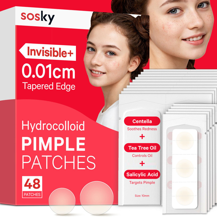 Sosky Pimple Patches For Face Invisible Hydrocolloid Acne Patches Hsa Store Eligible Items Zit Sticker For Face And Skin Pimple Sticker For