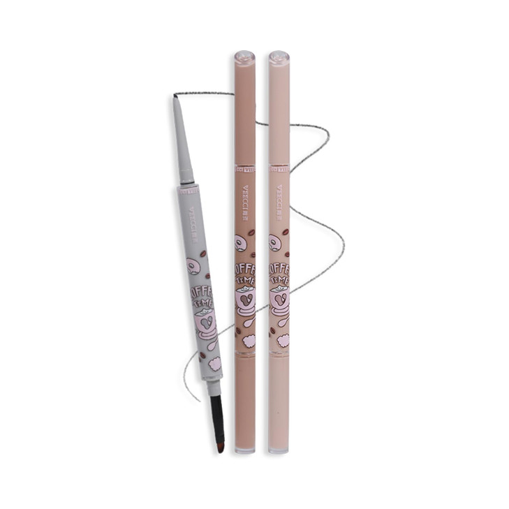 Veecci Waterproof Gel Eyeliner Pencil Highly Pigmented Smudge Proof Ultra Fine Tip For Precise Eye Makeup Built In Brush For Easy
