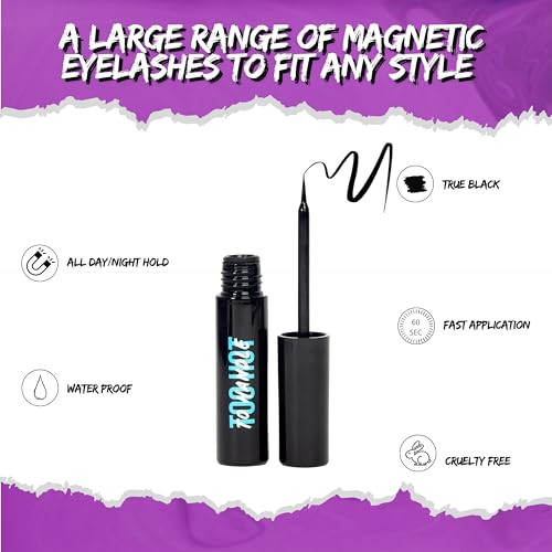 Too Hot To Handle New Magnetic Eyeliner Liquid Black For Eyelashes Waterproof And Smudge Proof Liner All Day And Night Hold For Magnetic