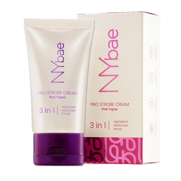 Ny Bae Pro Strobe Cream Pink Topaz 30G Primer Plus Highlighter Plus Moisturizer Flawless Dewy Makeup Best Suited For Normal To Dry Skin