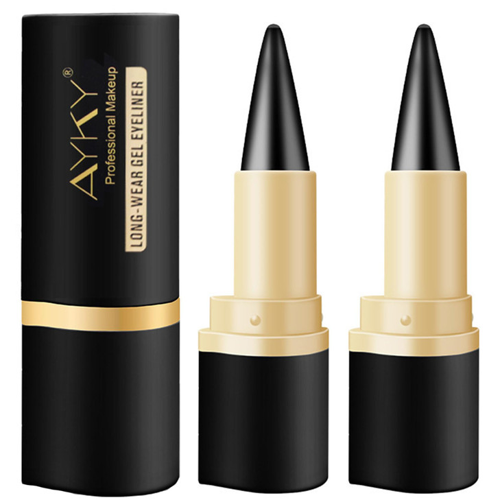 Ayky Long Wear Gel Eyeliner Tattoo Pencil Liner Waterproof Smudge Proof Gel Eyeliner For Mature Women Professional Make Up Silver Gray Brown
