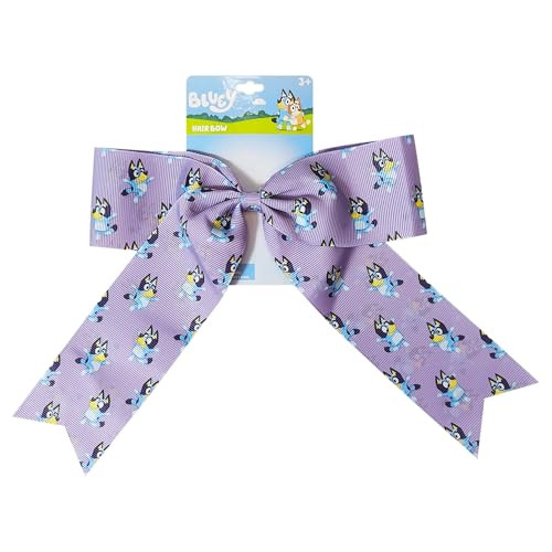 Luv Her Bluey Hair Bows For Girls One Large Printed Hair Bow Featuring Your Favorite Bluey Characters Alligator Clip Large Bows For Daily