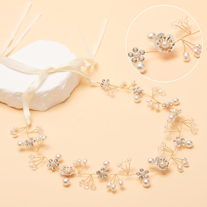 Darlingao Pearl Wedding And Bridal Headpiece For Women