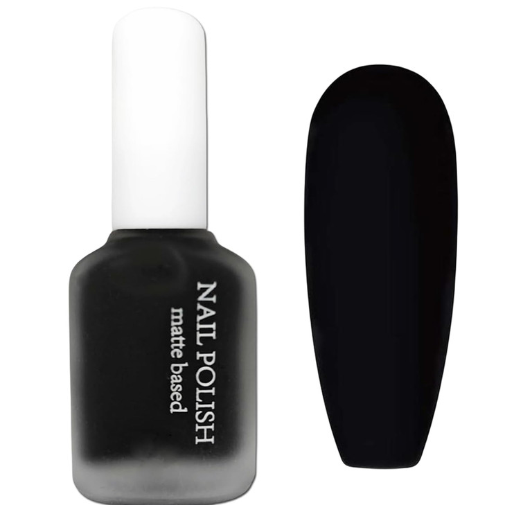 Black Matte Nail Polish Air Dry Quick Dry For Men And Women Dark Gel Polish