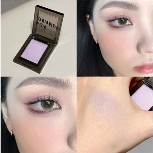 Plum Lavender Purple Matte Single Eyeshadow Palette Makeup For Older Women