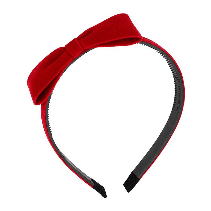 Yariew Red Hair Bow Headbands For Women Red Headband With Small Bow